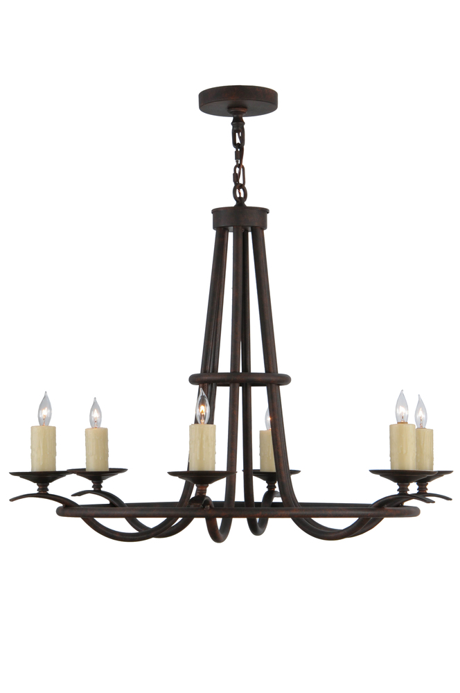 36" Wide Octavia 6 Light Chandelier