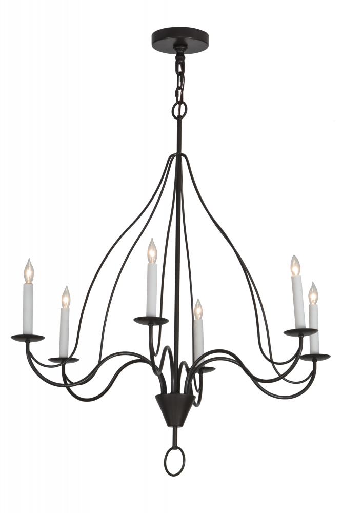 36"W Polonaise 6 LT Chandelier