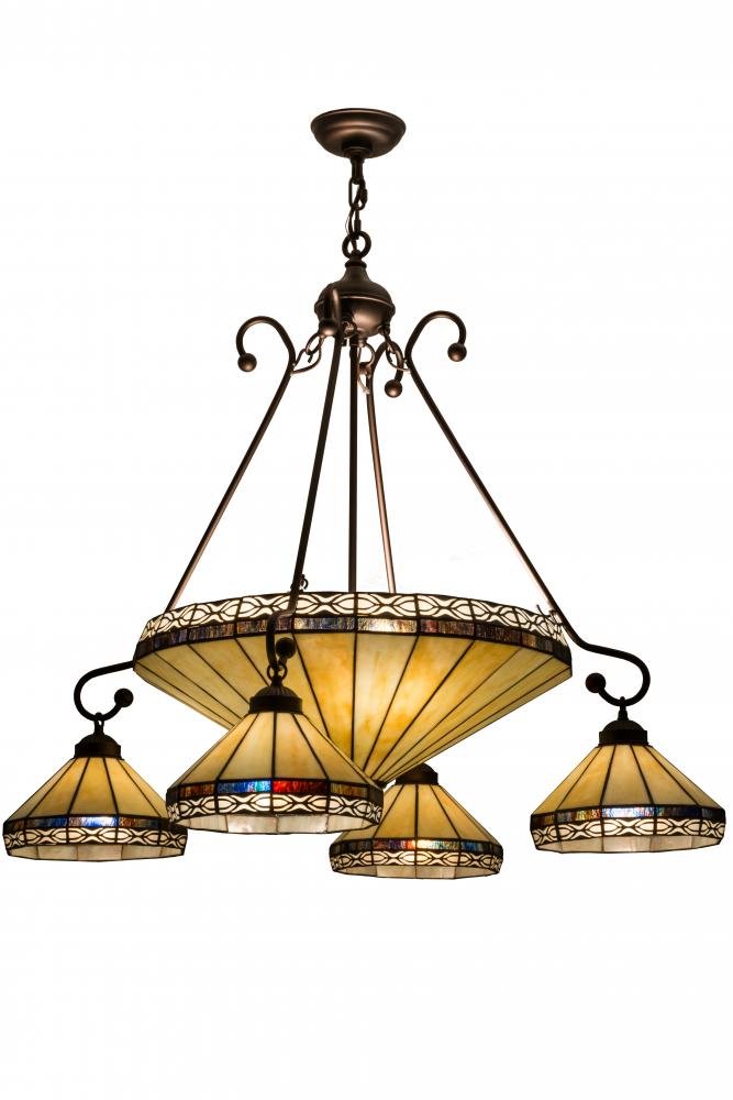 36"W Crestwood 5 LT Chandelier