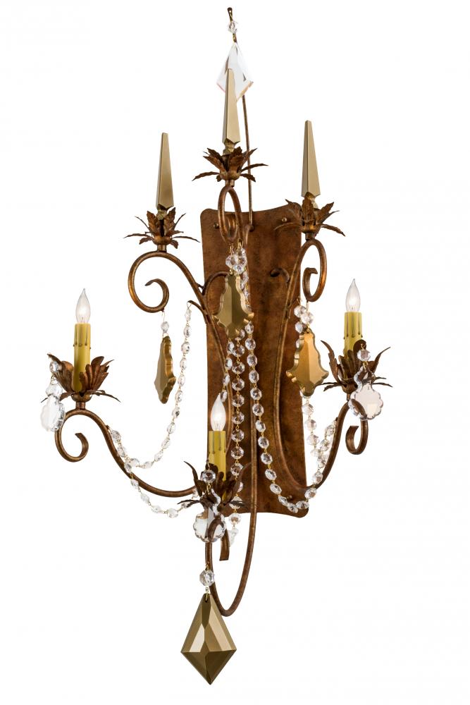 21" Wide Minuet 3 Light Wall Sconce