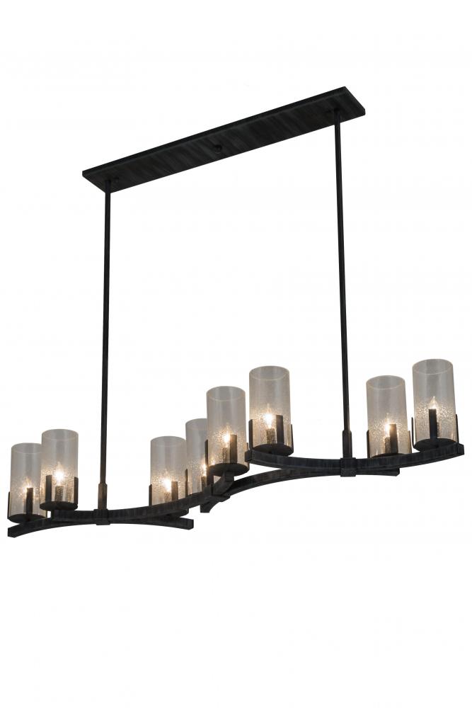 53" Long Cero 8 Light Oblong Chandelier