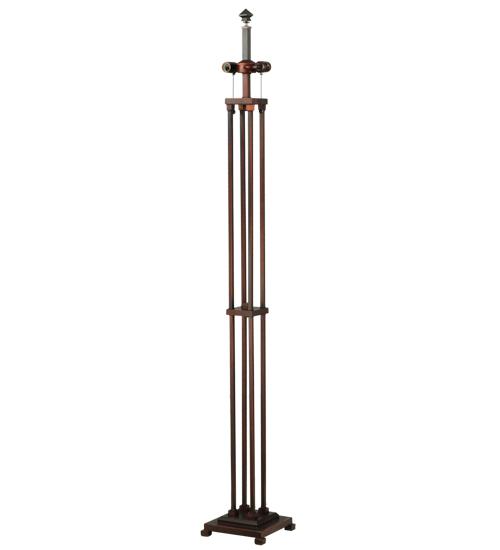 62.5"H Mission 4 Column Floor Base