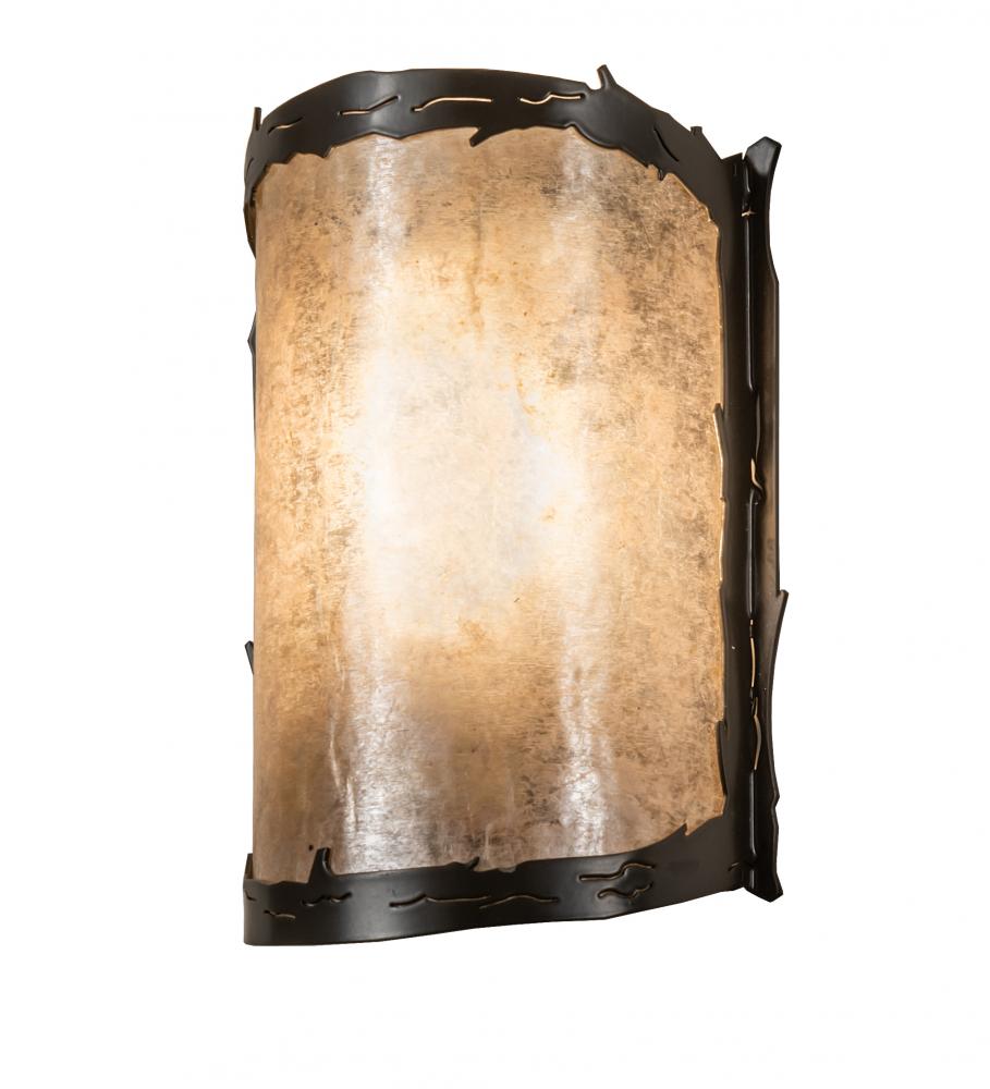 6" Wide Leaf Edge Wall Sconce