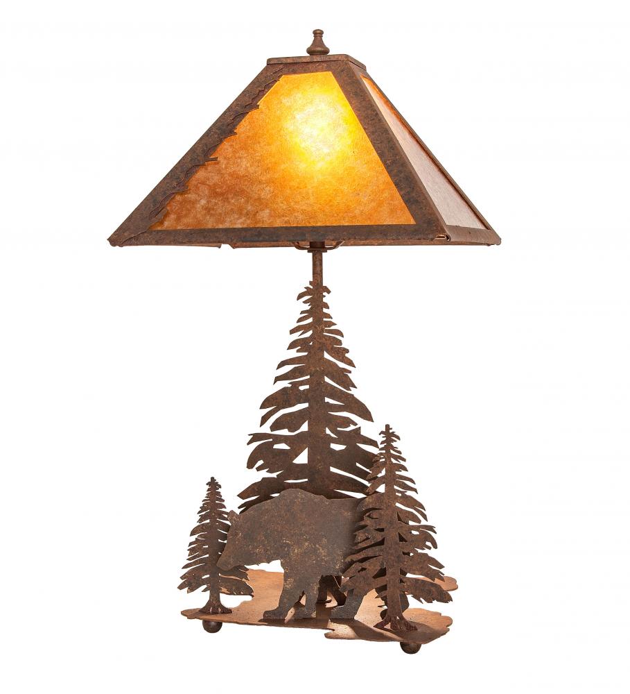 21" High Lone Bear Table Lamp