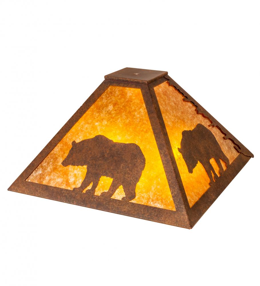 24" Square Lone Bear Shade