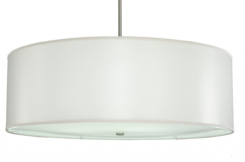 42" Wide Cilindro White Trilam Textrene Pendant