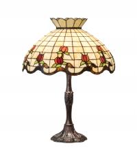 Meyda Green 104175 - 26" High Roseborder Table Lamp