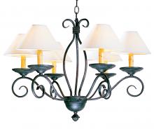 Meyda Green 117670 - 26" Wide Sienna 6 Light Chandelier