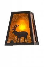 Meyda Green 120132 - 8" Wide Lone Stag Wall Sconce