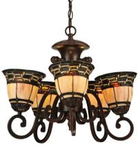 Meyda Green 125117 - 20"W Ilona 5 LT Chandelier