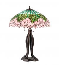 Meyda Green 126904 - 30" High Tiffany Cabbage Rose Table Lamp