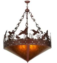 Meyda Green 130708 - 42"W Ducks in Flight Inverted Pendant