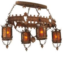 Meyda Green 132229 - 58"L Valhalla 4 LT Oblong Chandelier