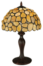 Meyda Green 138123 - 19.5"H Agata Yellow Table Lamp