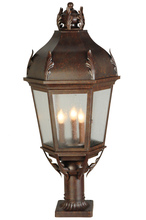 Meyda Green 141105 - 15"W Royan Lantern Pier Mount