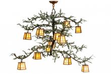 Meyda Green 141349 - 52"W Pine Branch Valley View 12 LT Chandelier