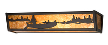 Meyda Green 14344 - 24" Wide Canoe At Lake Vanity Light