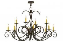 Meyda Green 146968 - 48"W Cypress 12 LT Chandelier