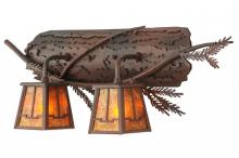 Meyda Green 147326 - 24"W Pine Branch Valley View 2 LT Vanity Light