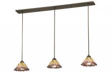 Meyda Green 148424 - 50"L Daffodil Bell 3 LT Island Pendant