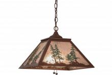 Meyda Green 154496 - 16" Square Tall Pines Pendant