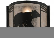 Meyda Green 157295 - 12"W Happy Bear on the Loose Right Wall Sconce