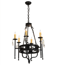 Meyda Green 160742 - 24" Wide Gina 6 LT Chandelier