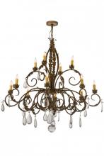 Meyda Green 164238 - 50" Wide New Country French 12 Light Chandelier