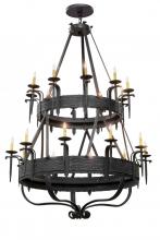 Meyda Green 166715 - 56"W Costello 20 LT Two Tier Chandelier