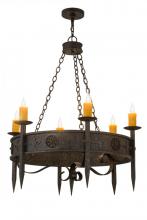 Meyda Green 167203 - 36"W Calandra 6 LT Chandelier