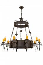 Meyda Green 171606 - 54"W Diamante 10 LT Chandelier