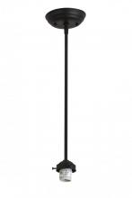 Meyda Green 177613 - 5"W X 20"H Black Tex 1 LT Pendant Hardware