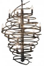 Meyda Green 181100 - 24"W Cyclone 13 LT Chandelier