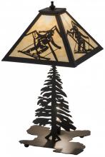 Meyda Green 181467 - 22"H Alpine W/Lighted Base Table Lamp