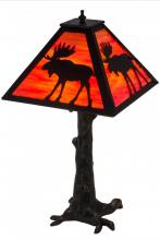 Meyda Green 187276 - 24"H Lone Moose Table Lamp