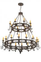 Meyda Green 190675 - 72"W Gina 24 LT Chandelier