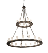 Meyda Green 202739 - 60" Wide Loxley 28 Light Two Tier Chandelier