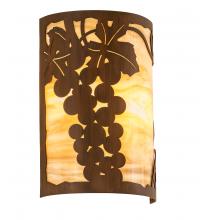 Meyda Green 213910 - 8" Wide Grape Ivy Wall Sconce