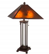 Meyda Green 218344 - 28" High Mission Prime Table Lamp
