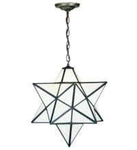 Meyda Green 21842 - 18" Wide Moravian Star White Pendant