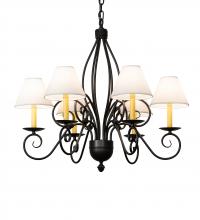 Meyda Green 227499 - 32" Wide Squire 6 Light Chandelier