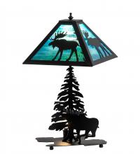 Meyda Green 228133 - 21" High Lone Moose Table Lamp