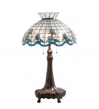 Meyda Green 230472 - 32" High Roseborder Table Lamp