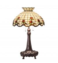 Meyda Green 230473 - 33" High Roseborder Table Lamp