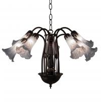 Meyda Green 236535 - 26" Wide Tiffany Pond Lily 7 Light Chandelier