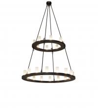 Meyda Green 237115 - 54" Wide Loxley 24 Light Two Tier Chandelier