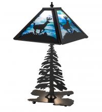 Meyda Green 241050 - 22" High Lone Deer Table Lamp