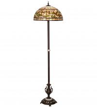 Meyda Green 242829 - 71" High Tiffany Turning Leaf Floor Lamp