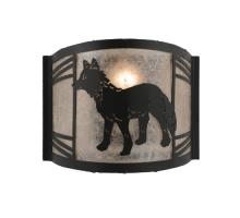 Meyda Green 247049 - 12" Wide Fox on the Loose Left Wall Sconce