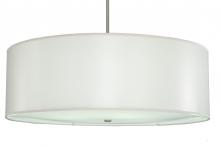 Meyda Green 250037 - 42" Wide Cilindro White Trilam Textrene Pendant